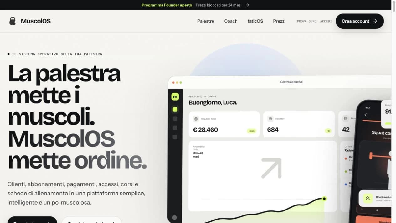 Anteprima del progetto MuscolOS